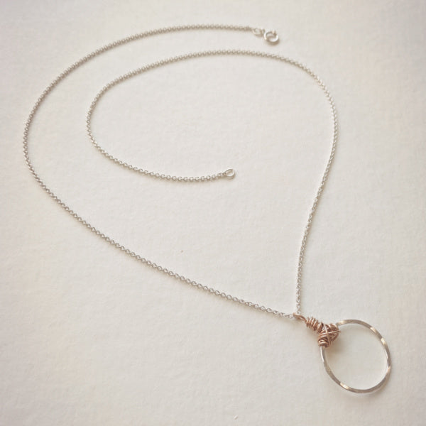 Knot Necklace • Petite Circle