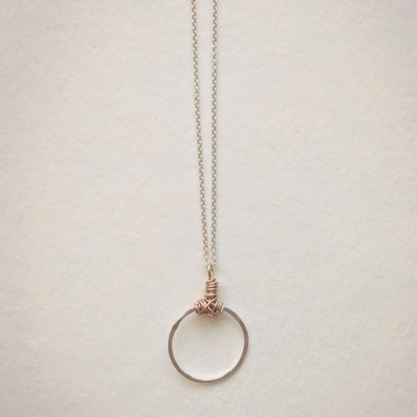 Knot Necklace • Petite Circle