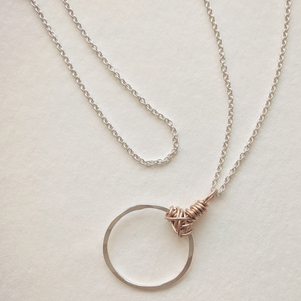 Knot Necklace • Petite Circle