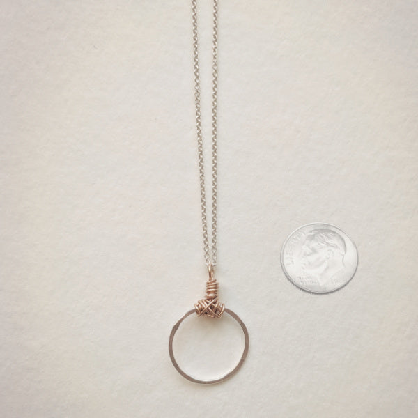 Knot Necklace • Petite Circle