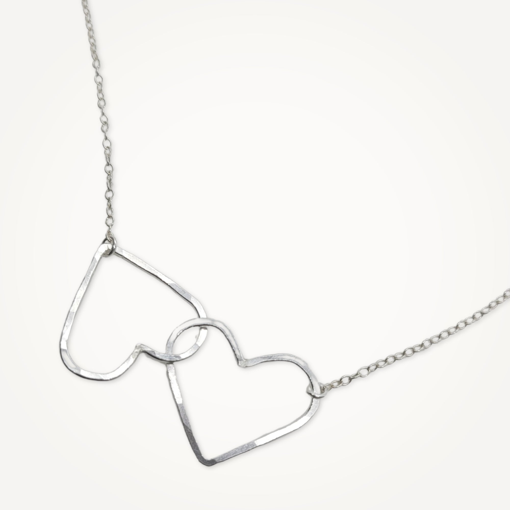 Links of Love Heart Necklace • Choice of Hearts