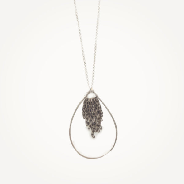 Leonne Teardrop Necklace • Silver Mix