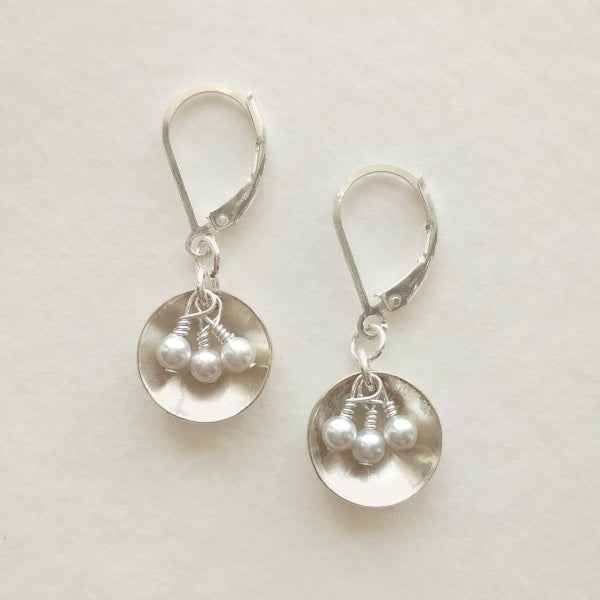 Oyster Earrings • Silver