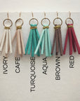 Petite Suede Fringe Earrings • Choice of Color