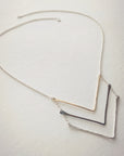 Trifecta Necklace • Sterling Silver or Brass