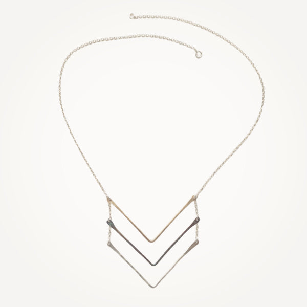 Trifecta Necklace • Sterling Silver or Brass