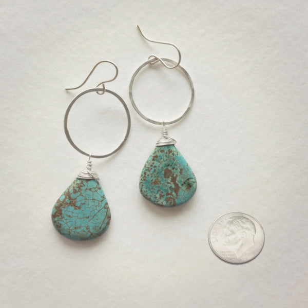 Meridian Earrings • Turquoise Teardrop