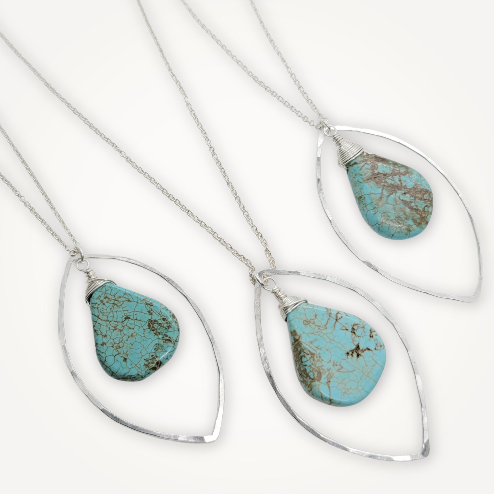 Marquise Necklace • Turquoise Teardrop