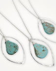 Marquise Necklace • Turquoise Teardrop