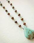 Umber Necklace • Pearl & Turquoise