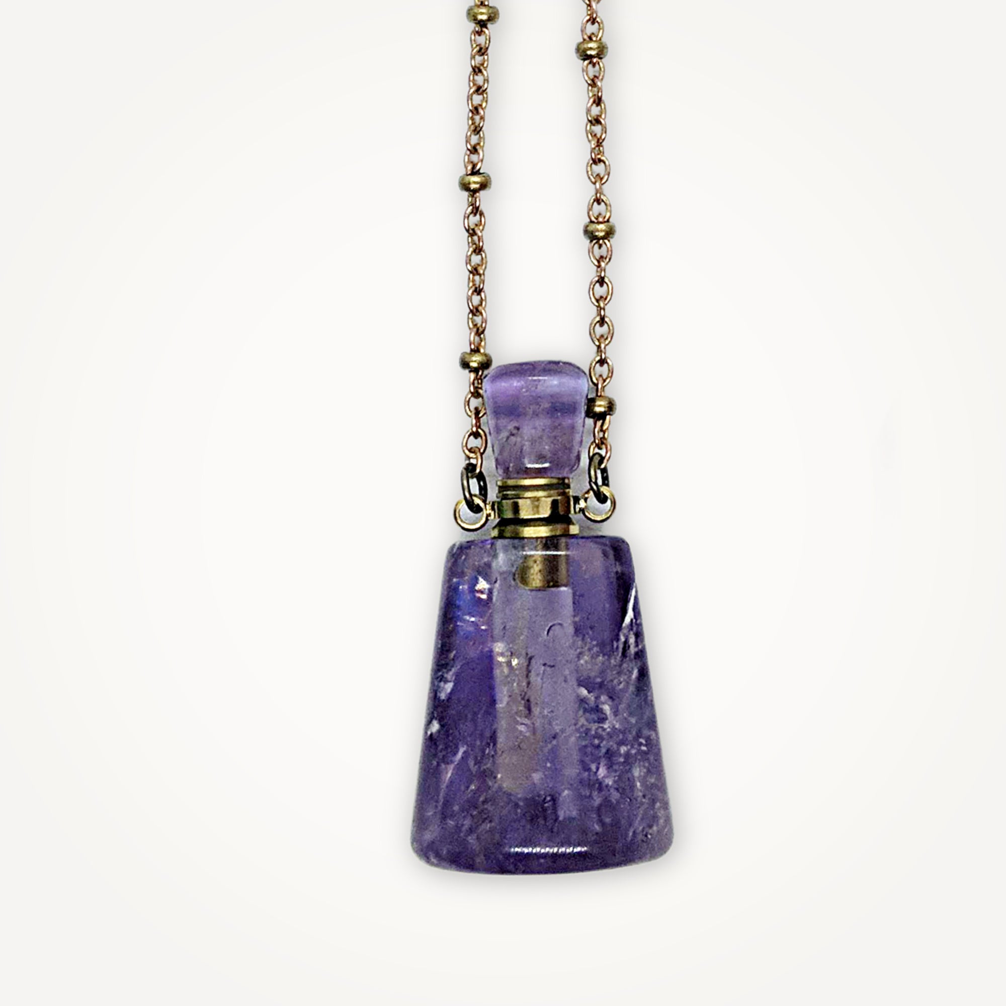Vial Necklace • Choice of Gemstone