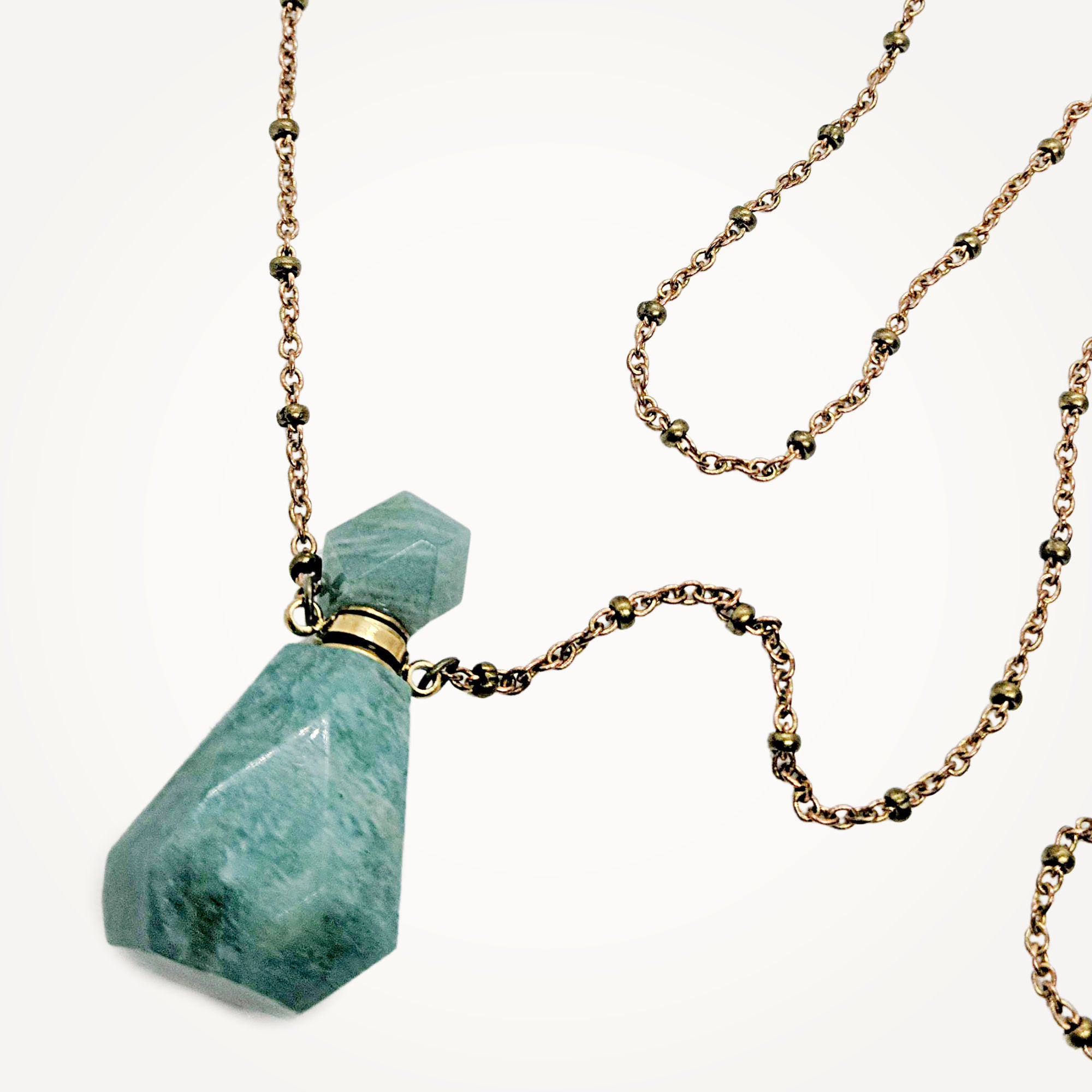 Vial Necklace • Choice of Gemstone