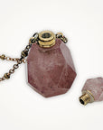 Vial Necklace • Choice of Gemstone