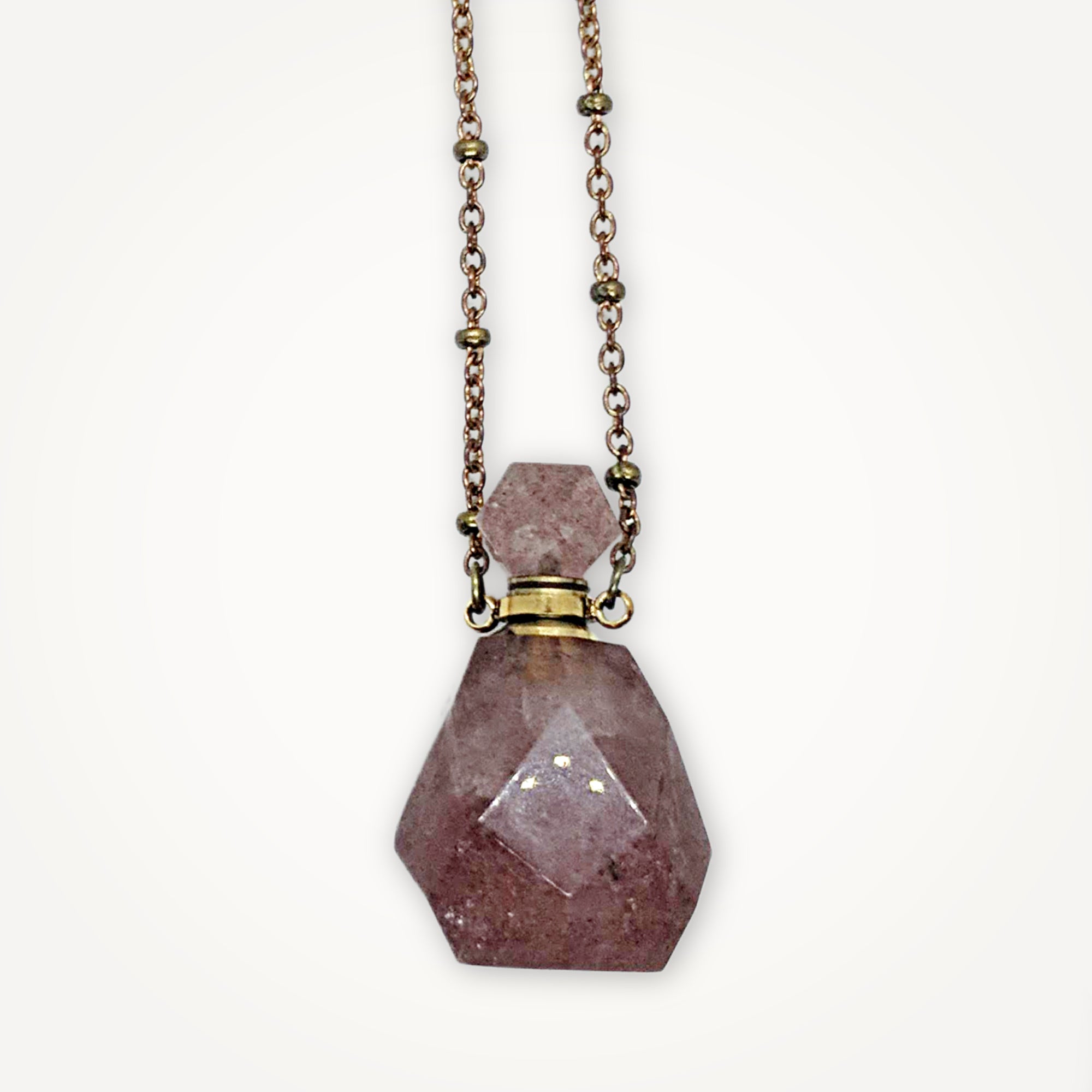 Vial Necklace • Choice of Gemstone