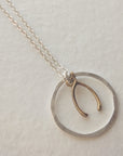 Wishbone Hoop Necklace